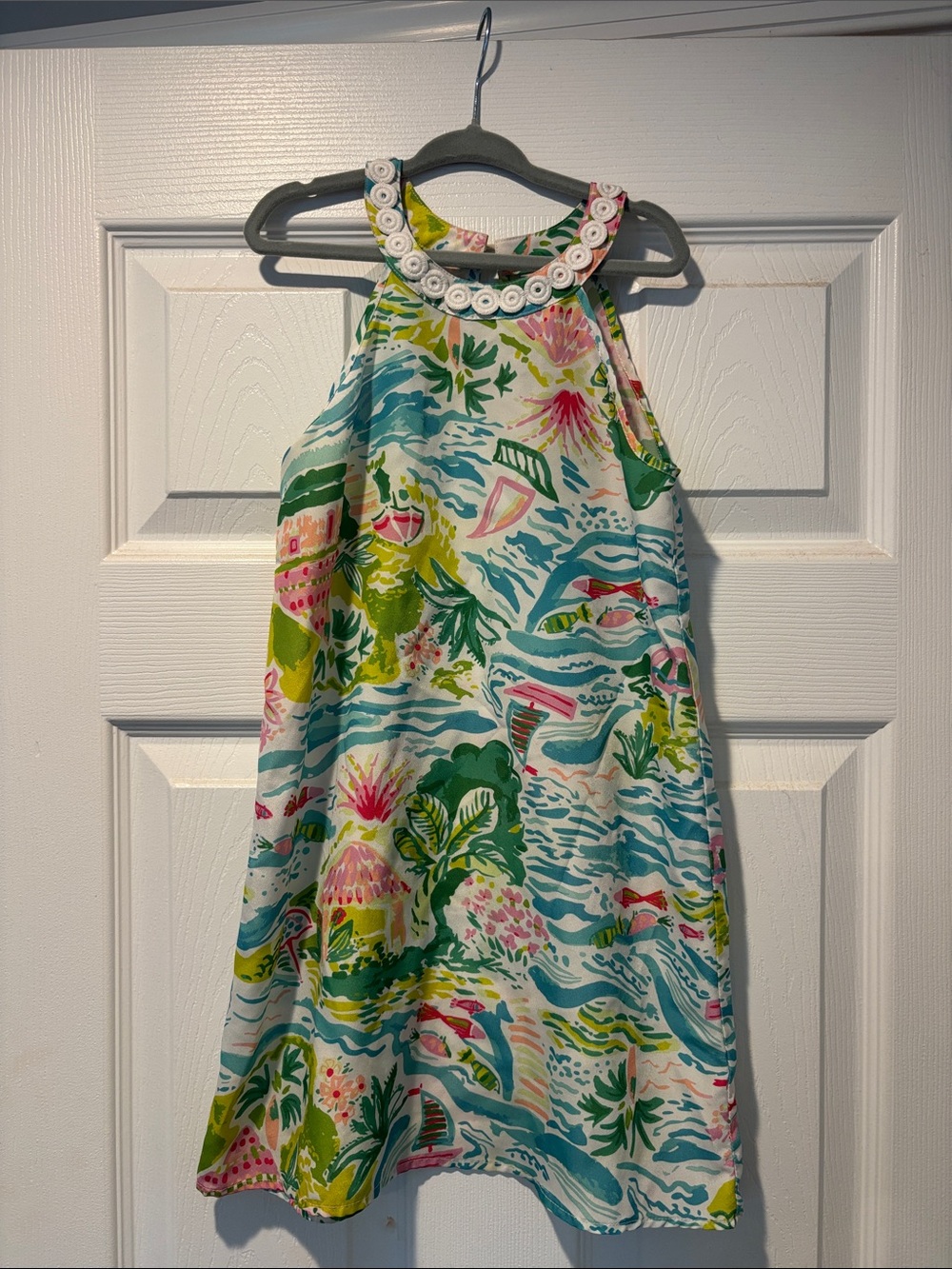 Cartwheels by Charlie Paige Girls Tropical Shift Dress 5T Sleeveless Floral